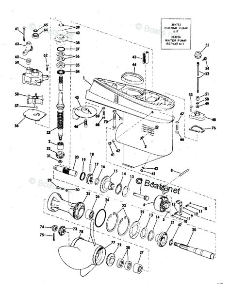 Mercury Outboard Parts Diagrams Water Pump Mercury Outboard