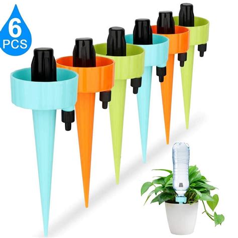 Yifudd 6 Pack Self Watering Spikes Plant Watering Spikes Plant Self Watering Devices Plant