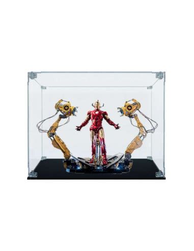 Teca In Plexiglas Per Hot Toys Iron Man Suit Up Gantry