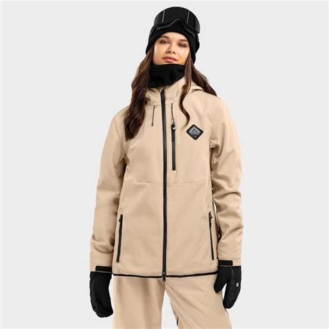 Dames Wintersport Snowboardjas W2 W Cerro Siroko Beige Siroko Decathlon Nl