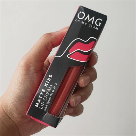 Omg Oh My Glam Matte Kiss Lip Cream Skyfall Kesehatan Kecantikan