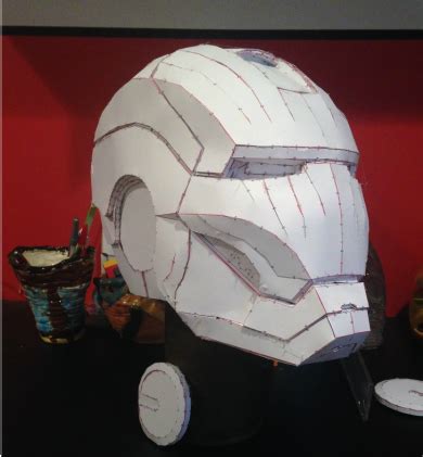 Iron Man Mark 17 Casco Helmet Pepakura Papercraft Manminchurch Se