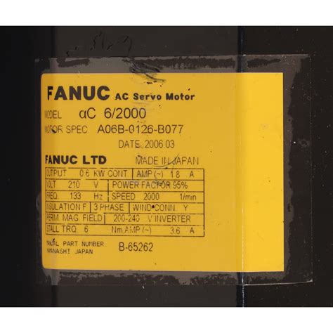 Fanuc A06B 0126 B077 Maxodeals