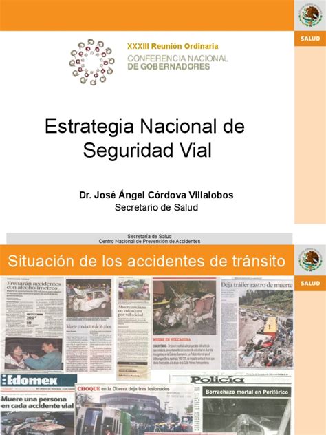 Pdf Estrategia Nacional De Seguridad Vial Dokumen Tips