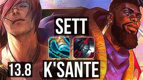 Sett Vs Ksante Top Legendary 400 Games 1233 Kr Master 13