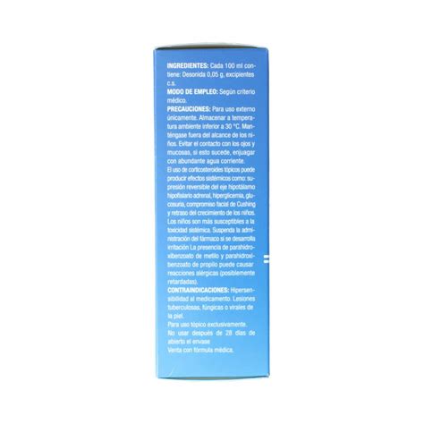 Desonida 0 05 Emulsion Tópica Frasco X 120 mL Los expertos en ahorro