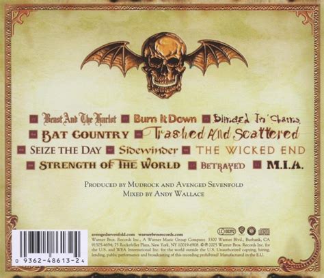 Avenged Sevenfold City Of Evil Cd Opus A