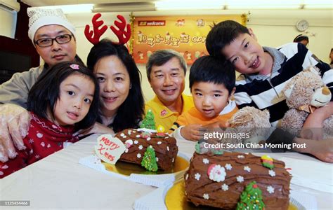 4 Year Old Kwok Ka Wun And Her Father Kwok Man Ho And Mother Wong