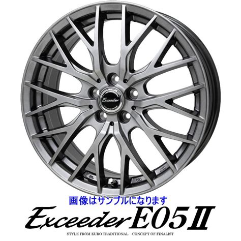 HOT STUFF ホットスタッフ Exceeder エクシーダー E II アルミホイール 本セット インチ J PCD 穴 INSET 送料無料一部地域除