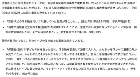 「入浴中に浮き輪を使わないで！死亡事故も」 消費者庁の注意喚起が注目集める Snsで話題の“便利グッズ”に隠された危険性（1 2 ページ