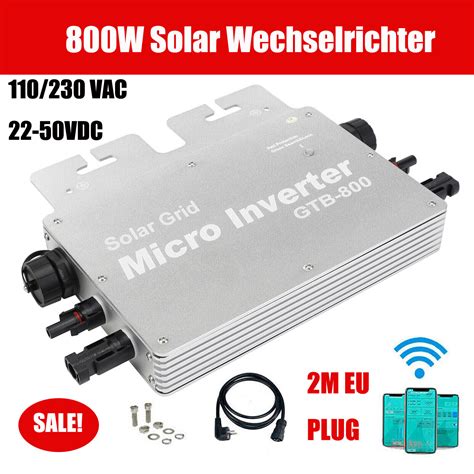 800W MPPT Smart Solar Wechselrichter Grid Tie Micro Inverter APP