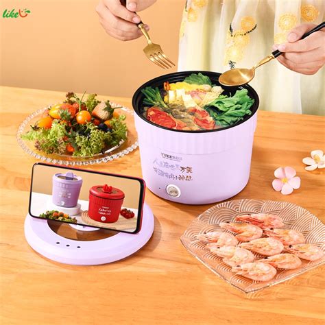 Jmph Electric Hot Pot Non Stick Ramen Cooker Multifunction Hot Pot For Stir Fry Steak Noodles