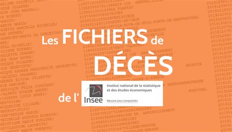 Comment Consulter Les Fichiers Des D C S Publi S Par L Insee