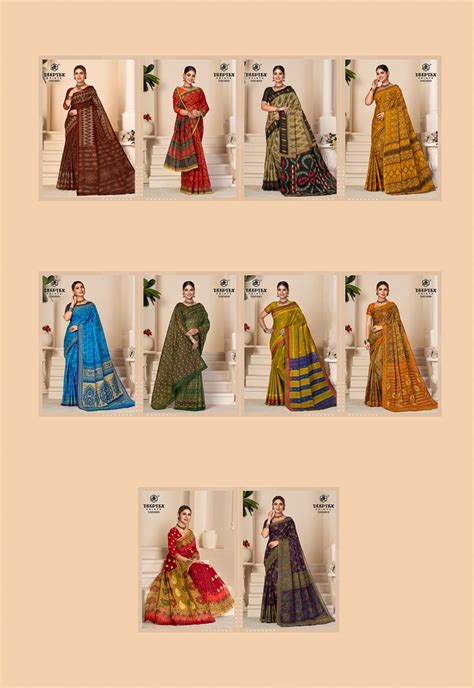 Deeptex Prime Time 8 Pure Cotton Daily Wear Saree Collection