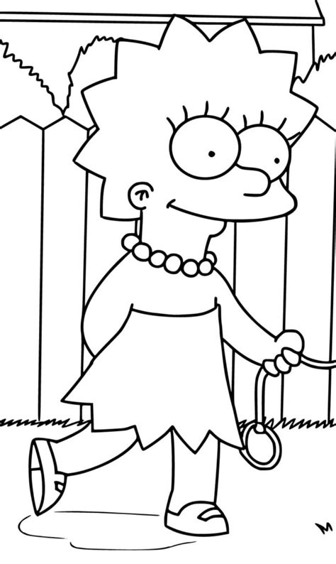 Desenhos De Lisa Simpson Para Colorir