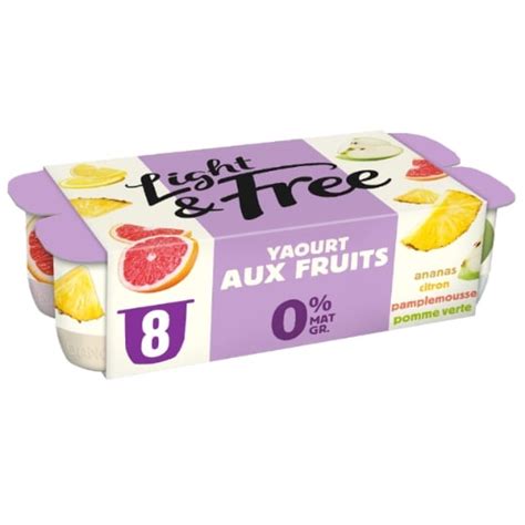 Yaourt Aux Fruits Jaunes All G Mg Light Free Les Pots De G