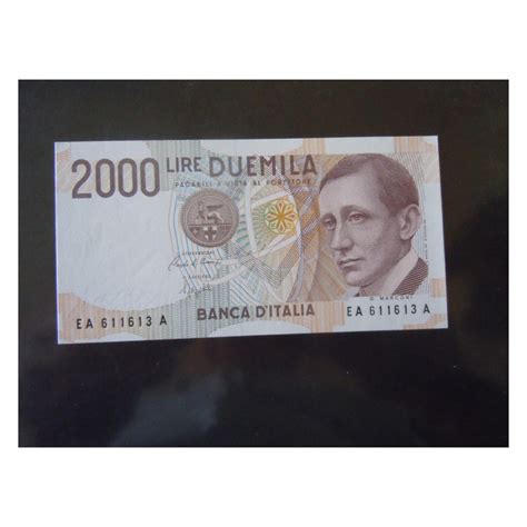 Banconota Lire Guglielmo Marconi Fds Repubblica