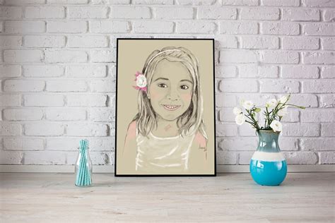 Illustrated Portrait. A4 Size. Digital Illustration. Original - Etsy