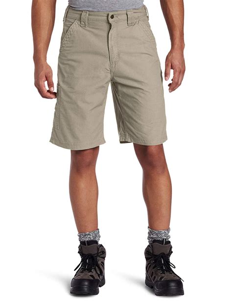 Carhartt B147dkh Mens Mid Rise Canvas Work Shorts Cotton Tan Size 40