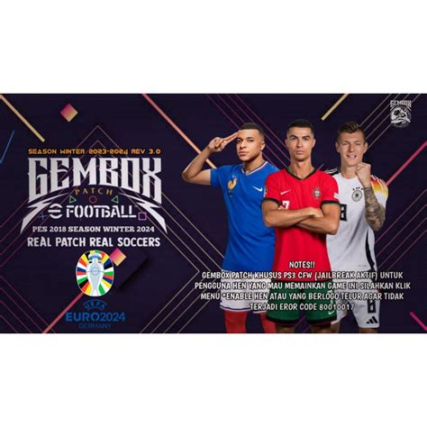 Jual PES 2024 GEMBOX PATCH WINTER SEASON REV 3 UPDATE EURO COPA