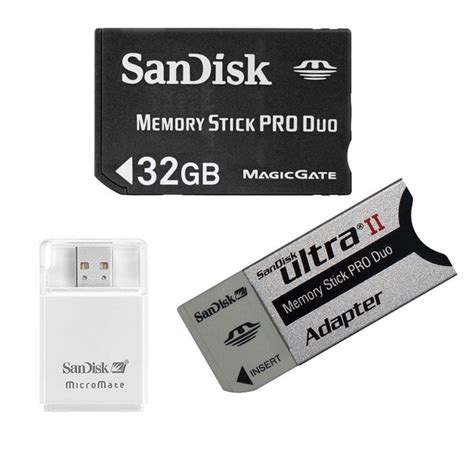 Sandisk Gb Memory Stick Pro Duo Flash Memory Card Bulk Package