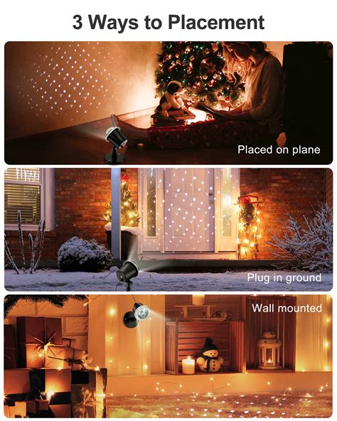 Snapklik GAIATOP Christmas Projector Lights Outdoor Christmas