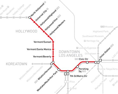 Los Angeles Metro Map - World Maps