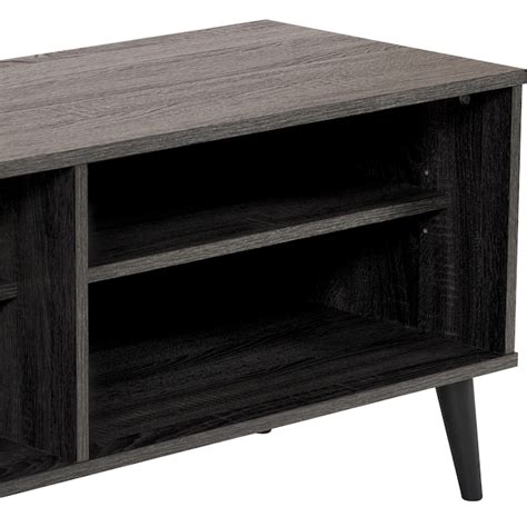 CorLiving Cole Dark Gray TV Stand with Open Shelves for TVs up to 85in in the TV Stands ...