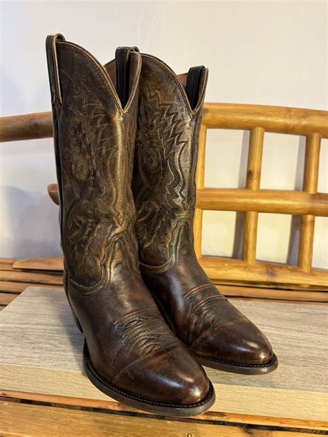 Mens Cowboy Boots Vintage Nocona Imperial Calf Nb200 Gem