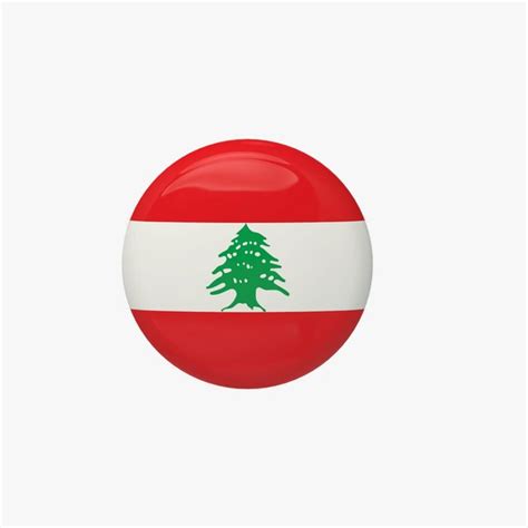 Lebanon Badge Model Turbosquid 1933766