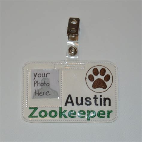 Zookeeper Badge Etsy