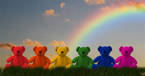 Download Teddy Teddy Bear Rainbow Royalty Free Stock Illustration