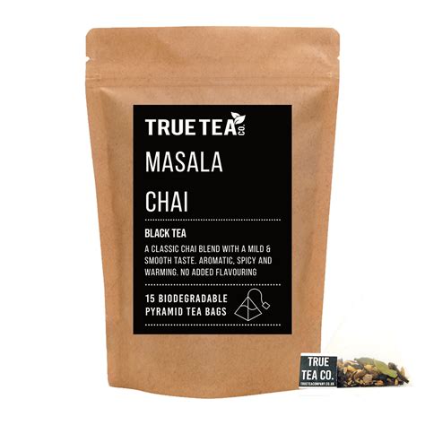 Masala Chai Pyramid Tea Bags Plastic Free True Tea Co