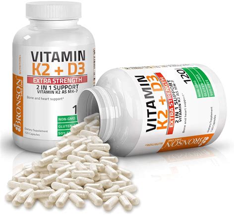 Compra Bronson Vitamin K Mk Con D Extra Strength Supplement Bone