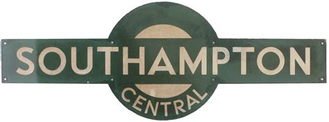 Southern Railway Enamel Target Station Sign Targets Lt Sr