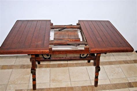 Hidden Pop Up Leaf Expanding Pub Table Solid Hardwood Hand Etsy