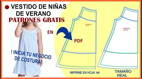 Patrones Gratis De Vestido Verano Para Ni As En Pdf Youtube