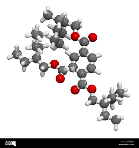 Molécula plastificante de ftalato dehp Imágenes recortadas de stock Alamy