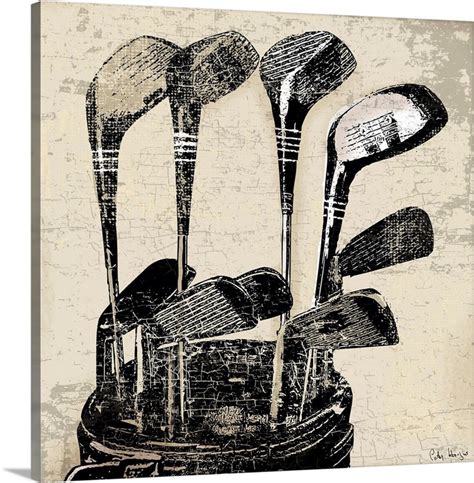 Vintage Golf Clubs Great Big Canvas