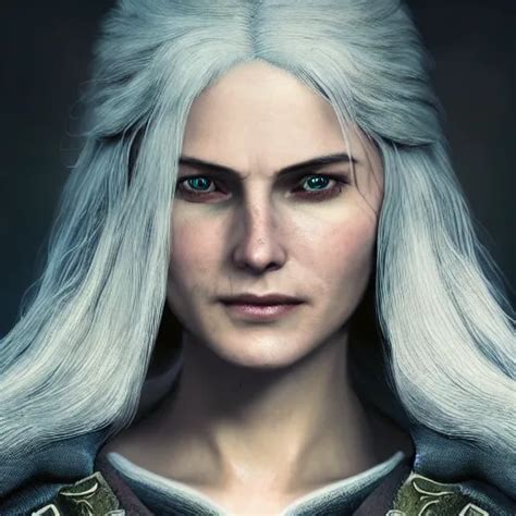 Close Up Of Cirilla From The Witcher Depth Of Field Stable