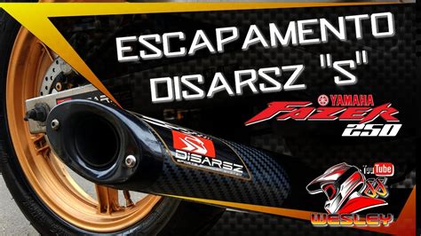 Escapamento Esportivo Disarz Fazer Yamaha Ronco Escapamento