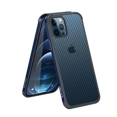 Sulada Luxury D Series Carbon Fiber Textured Shockproof Metal Silicone