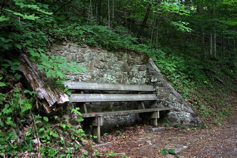 Bench on Mountain Hiking Trail Photograph by Ron Schock - Pixels