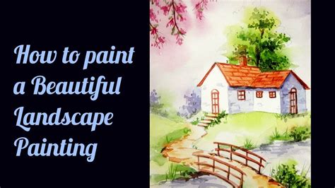 Easy Landscape Watercolor Painting How To Paint Beautiful Landscape