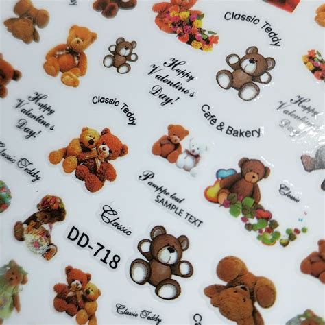 Стикеры Самоклеящиеся Для Ногтей Classic Teddy Dd-718 купить в интернет ...