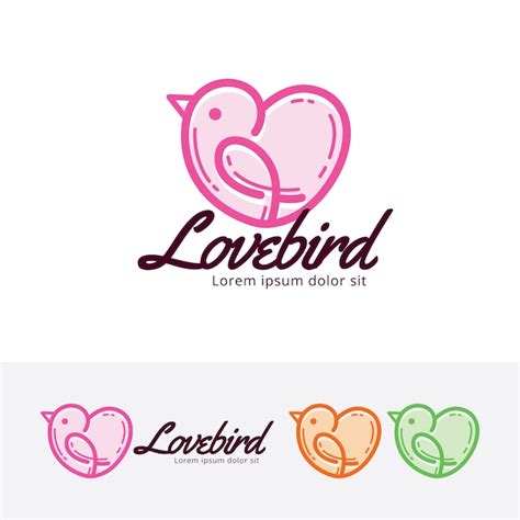 Premium Vector Love Bird Logo Template