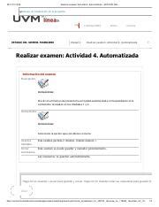 Realizar Examen Actividad Automatizada Estudio Del Pdf