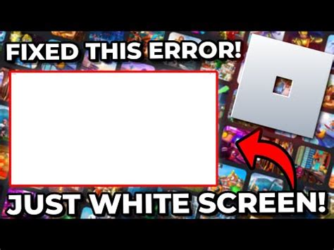 How To Fix Roblox White Screen When Joining Game Видео