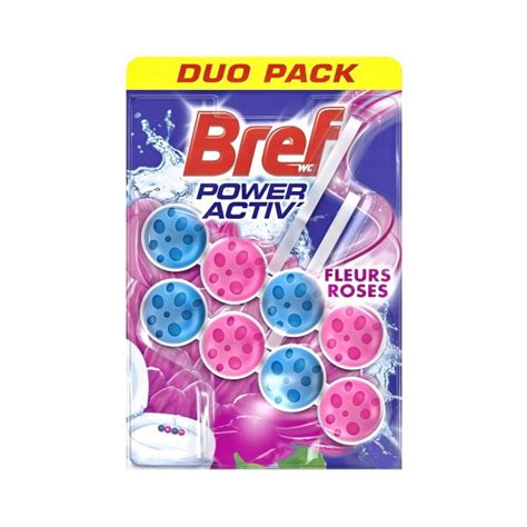 BREF Power Aktiv Zawieszka Do WC 2x50g Rose Bref Sklep EMPIK