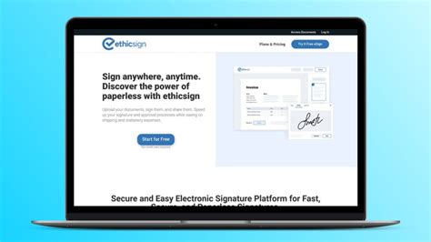 Ethicsign Lifetime Deal Simplify Your Document Signing Process